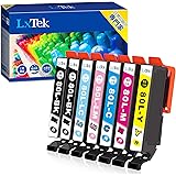 LxTek IC6CL80L 互換インクカートリッジ エプソン(Epson)用 IC80L 80L とうもろこし インク 6色セット+黒1本(合計7本) 大容量/説明書付/残量表示/個包装 EP-982A3 EP-707A EP-807AR EP-8
