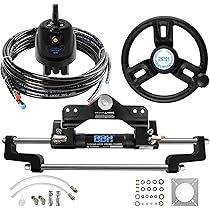 Amazon | 200HP ボート油圧ステアリングシステムキット 船外機用