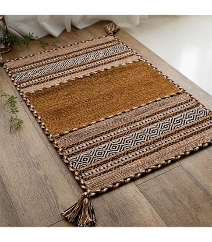 Amazon | トルコ製 ウール 手織り絨毯 ラグ 115×78cm アクセントサイズ