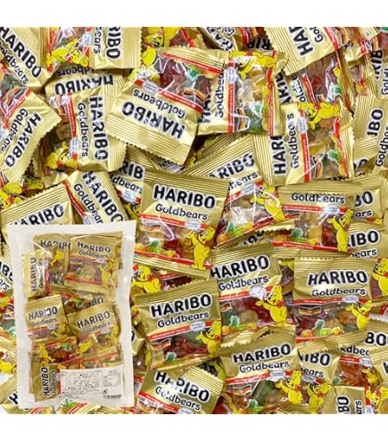 Amazon.co.jp: 【HARIBO】ハリボー グミ ミニゴールドベア ドラム 980g