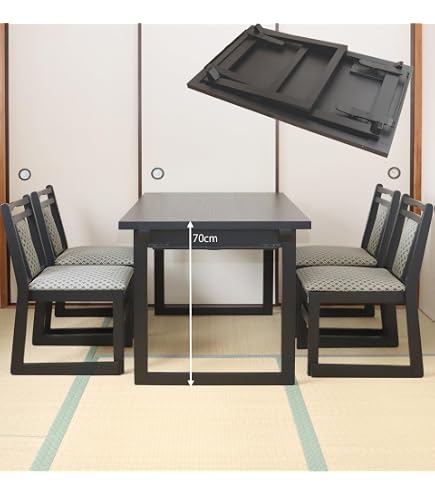 Amazon｜NEW和室用テーブル3点セット 和室用テーブル1台75x75x高さ60cm
