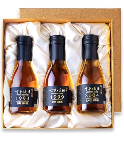 古酒　3点セット Amazon.co.jp: 高級 日本酒 金賞受賞酒 3銘柄 飲み比べセット お歳暮