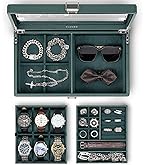 Amazon.co.jp: Vlando 腕時計ケース PU製 男性 収納ボックス