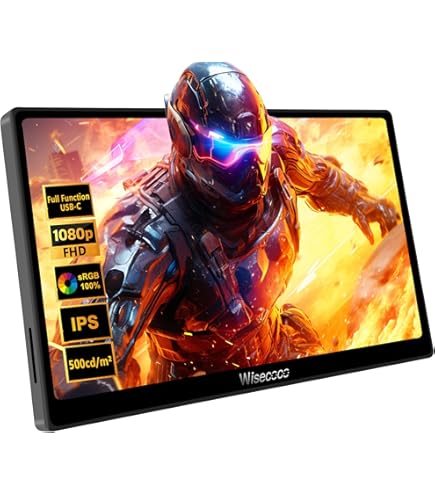 Amazon.co.jp: wisecoco 7インチ ポータブルモニター 1080P FHD 60Hz