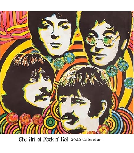 Amazon | The Art of Rock & Roll - 2025年壁掛けカレンダー 12インチ