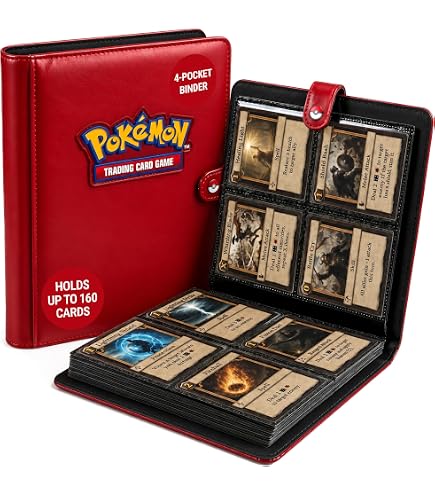 Ultra Pro Pokemon 4 Pocket Pikachu Binder Portfolio : Amazon.sg: Toys