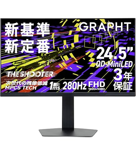 Amazon.co.jp: IODATA モニター MiniLED ゲーミング 27インチ 180Hz