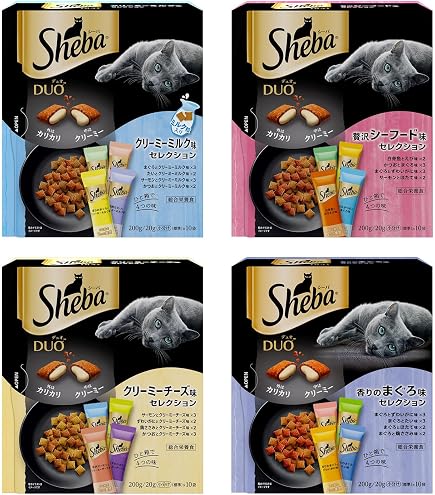 Amazon.co.jp: 【6箱アソート】 シーバ デュオ 24種類 合計60本 おやつ