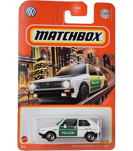 Amazon | Matchbox 1976 Volkswagen Golf GTI MK1、グリーン 97/100