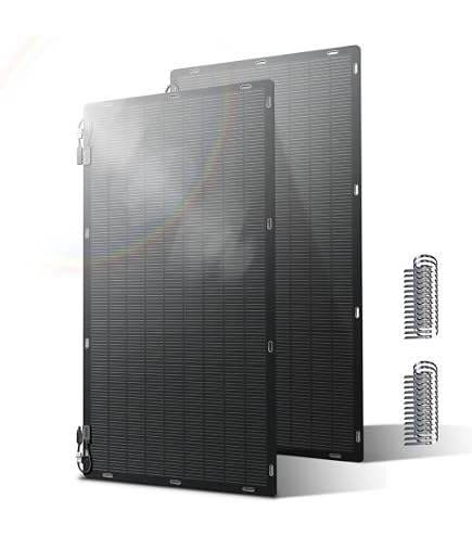 Amazon | Renogy 二面式 115ワット 12ボルト ソーラーパネル 単結晶