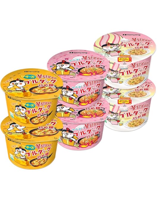 Amazon.co.jp: 【ケース販売】ブルダック炒め麺カップ味比べセット