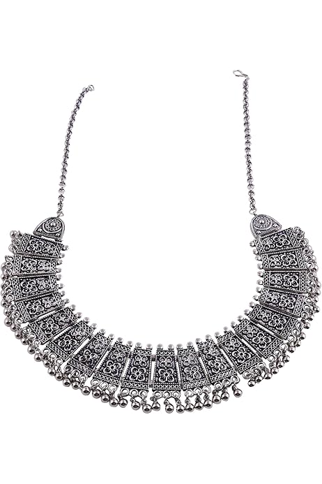 Sansar India Oxidized Silver Plated 