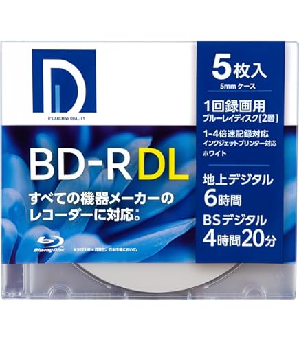 Amazon.co.jp: 三菱ケミカルメディア Verbatim 1回録画用 BD-R