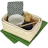 ヤマコー New茶器茶喜お抹茶セット 白志野碗 80616 約14×20×高さ8.5cm