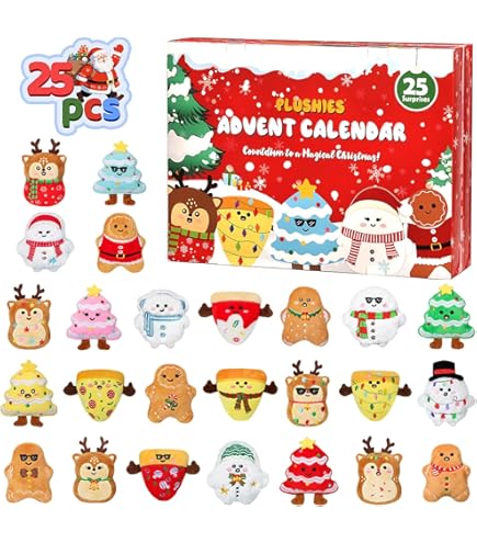 Amazon.co.jp: クリスマスぬいぐるみアドベントカレンダー2025