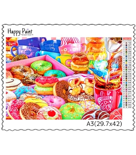 Amazon | 【AB＋FDビーズ入り】Happy Paint ダイヤモンドアート A3