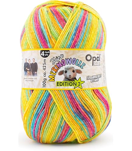 Amazon | 毛糸 Opal オパール ファインメリノウール2 4ply 11631.夢色