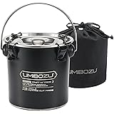 Umibozu(ウミボウズ) 火消し壺 焚き火 ステンレス 炭消し壺 国内検品 キャンプ 収納袋付き (ブラック M)
