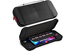 ProCase Slim Carrying Case for Nintendo Switch 2 2025, Travel Case Hard-Shell with 12 Game Card Slots, Switch 2 Protector Accessories -Black