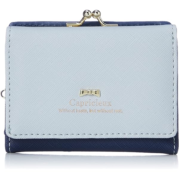 Amazon.co.jp: [アルディ]財布 レディース 三つ折り ブルー&ネイビー