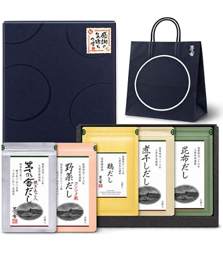 Amazon.co.jp: 久原本家茅乃舎 だし5種セット 手提げつき 敬老の日
