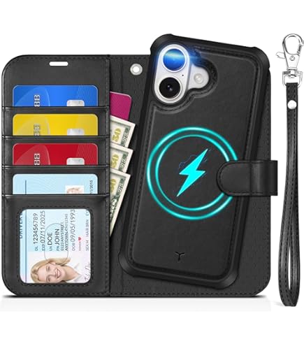 Amazon.co.jp: TUCCH iPhone17 対応 ケース 手帳型 2 in 1 分離式 6.3