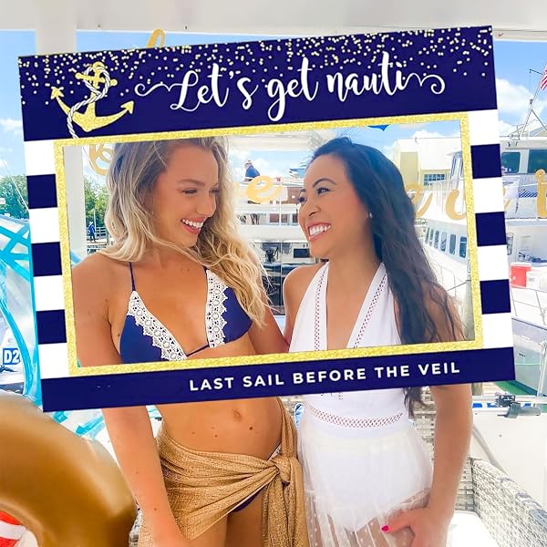 LaVenty Banner-Set „Last Sail Before The Veil“ – Nautische Junggesellinnenabschieds-Deko Mit Girlande