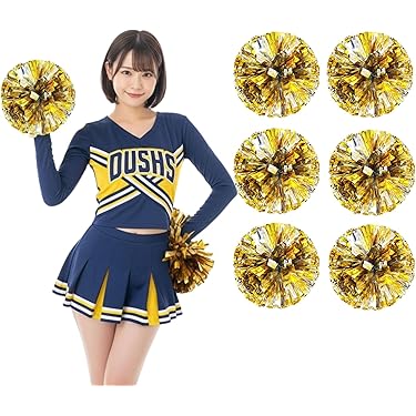 チアリーディング・チアダンス　ポンポン（黄色）【５つまとめ買い】 チアリーディング・チアダンス ポンポン（黄色）【5つ