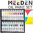 MEEDEN Oil Paint Set, 24 Colors x 22ml/0.74oz Tubes, Non-Toxic Oil Based Paints for Canvas Painting, Rich Pigment, Art Suppli