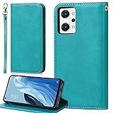 BonwFzin 適用 OPPO Reno7 A / Reno9 A ケース 手帳型 ストラップ オッポ リノ7 A OPG04 A201OP CPH2353 スマホケース おっぽ リノ9 A A301OP CPH2523 手帳型カバー 携帯カバー PU レザー ストラップホール付き マグネット フリップ カード入れ カード収納 スタンド 落ち着いた色 レトロ ピンク