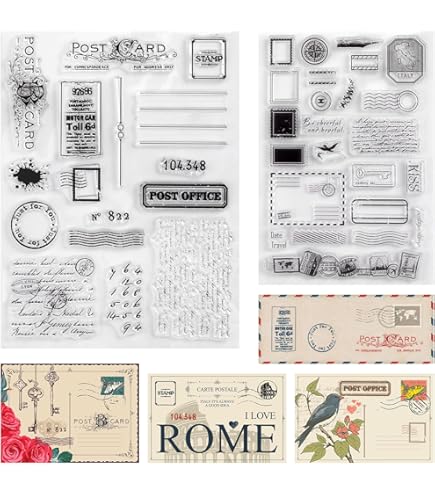 Amazon.co.jp: DzIxY トランプ クラウン クリアスタンプ カード作成