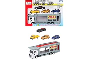 タカラトミー(TAKARA TOMY) 『 トミカギフト トミカとあそぼう!キャリアカーセット 』 ミニカー 車 おもちゃ 3歳以上 玩具安全基準合格 STマーク認証 TOMICA