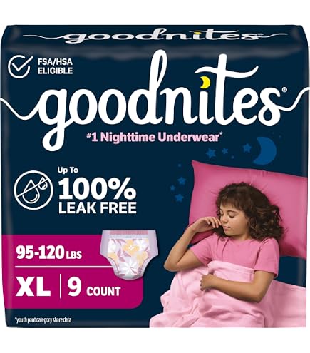 Amazon.co.jp: Goodnites ガールズナイトタイム下着 XXLサイズ(120~175 
