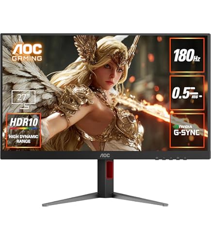 AOC 24G4X 23.8 Inch 1920 x 1080p Full HD 180Hz IPS Gaming