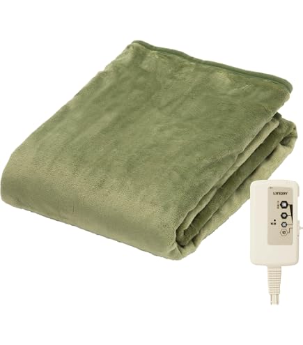 LIFEJOY 電気毛布 Amazon.co.jp : ライフジョイ 電気毛布 日本製 敷き グリーン 140×80cm