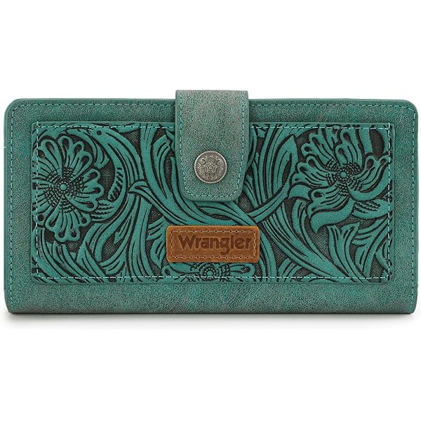 Unique West Vegan Leather Western Purse & Wallet Set – Rhinestone Buckle Design