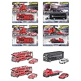 ホットウィール(Hot Wheels) チームトランスポート アソート 乗り物おもちゃ ミニカー 2台組×4セット入り BOX販売 3歳から マルチ FLF56-987H