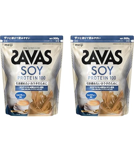 Amazon | 【2セット】ザバス(SAVAS) ソイプロテイン100 ココア味 920g