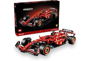 LEGO Technic Ferrari SF-24 F1 Car 42207 Model Kit for Adults, Build Your Own Racing Vehicle Gift Set for Formula One Fans (1361 Pieces)