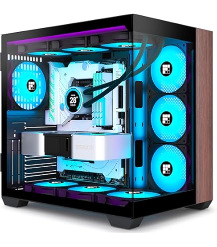 Amazon.co.jp: KEDIERS pcケース ミドルタワー,6 PWM ARGBファン搭載