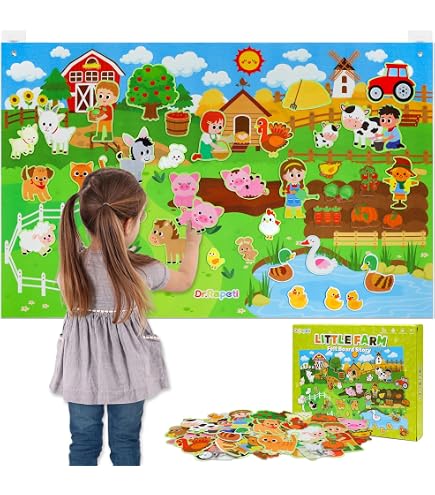 Little Folks Visuals Community Helper Flannelboard Set – Pädagogisches Spielzeug Ab 3 Jahren