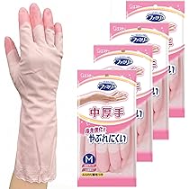 Amazon.co.jp: ファミリー [まとめ買い] ビニール手袋 中厚手 指先強化