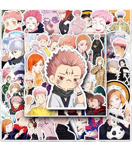 Amazon.co.jp: For 呪術廻戦 ステッカー 50枚セット かわいいアニメ