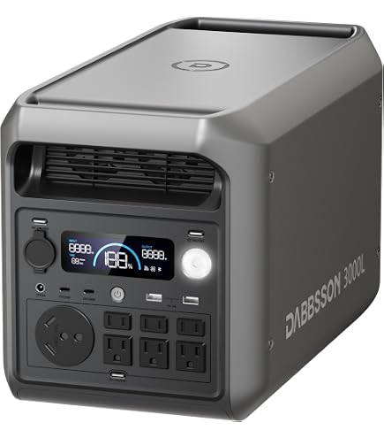 Dabbsson 半固体リン酸鉄リチウム ポータブル電源 DBS1300 Amazon.co.jp: Dabbsson 半固体リン酸鉄ポータブル電源 DBS1300二台+