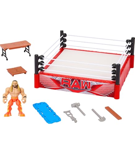 Mattel WWE Action Figure Playset Knuckle Crunchers Rebound Ring