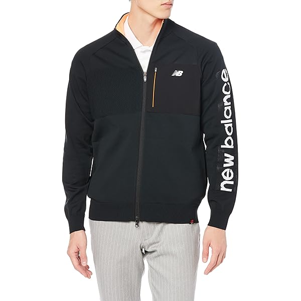 Amazon | [ニューバランス] ゴルフ 保温 フルジップ ニットブルゾン