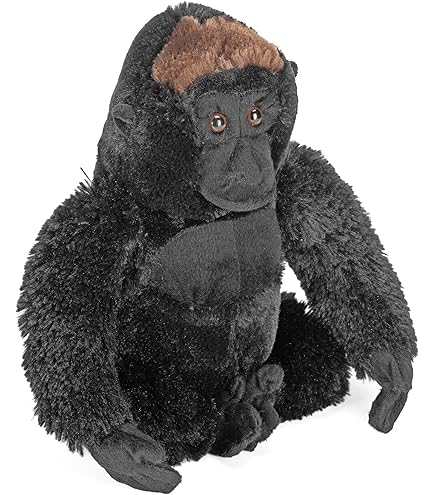 Silverback Gorilla Stuffed Animal, Black King Kong Chimpanzee
