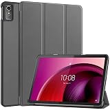 For Lenovo TAB7 / Lenovo Tab M10 5G / Lenovo Tab M10a 5G ケース 【larfbulroc】軽量 薄型 PU レザー スマート カバー 耐衝撃 傷防止 ハード 背面 ケース 三つ折り スタンド オートスリープ ウェイクアップ 機能 Lenovo TAB7 10.6インチ / Tab M10 5G / Tab M10a 5G 対応 (グレイ)