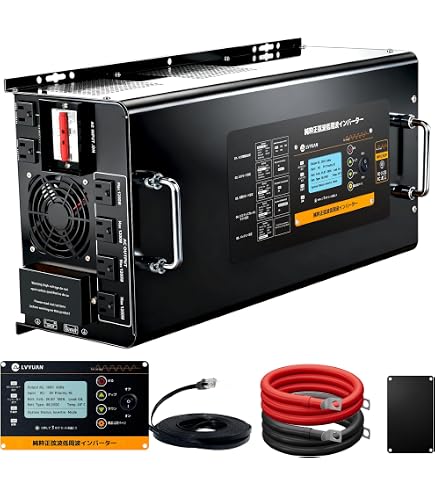 Amazon.co.jp: 48V 3000ワット純正弦波インバーター、48V DCから110V