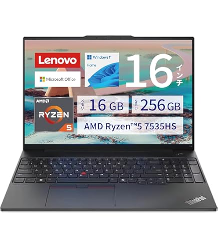 Amazon.co.jp: Lenovo ThinkPad E16 Gen1 Windows11 Pro AMD